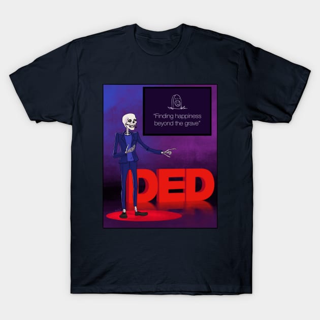 zombie skeleton halloween ted talk T-Shirt by kuinif